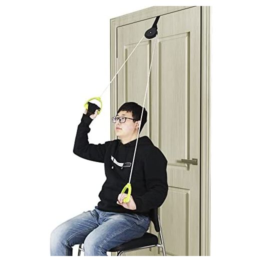 REAQER Shoulder Exercise Pulley Over Door Rehab Exerciser for Frozen Shoulder Arm Rehabilitation