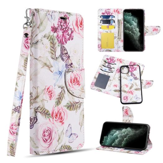 Leather Wallet With Multi-Card Slots For Iphone 11 Pro Max - Rosy
