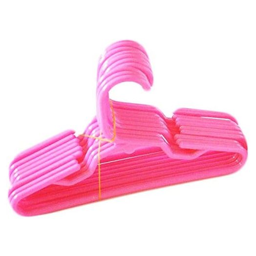 DollsHobbiesNmore 12 Pink Doll Clothes Hangers Fits 18 Inch Girl Doll Clothes
