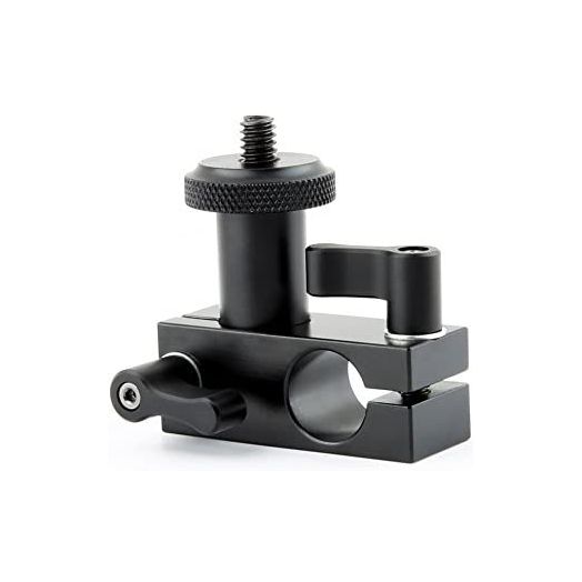 NICEYRIG 15mm Rail Block Rod Clamp Mount 90 Degree Angle for 15mm Rod DSLR Shoulder Rig