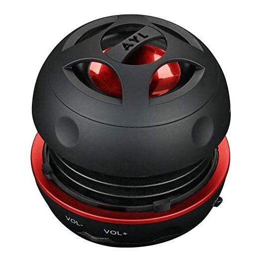 AYL Mini Speaker System, Portable Plug in Speaker with 3.5mm Aux Audio Input, External Speaker for Laptop Computer, MP3 Player, iPhone, iPad, Cell Phone (Black)
