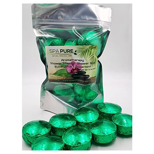 Spa Girl/Spa Pure Eucalyptus Spearmint Shower Bombs (8 Count) (Pack of 1)