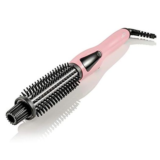Alure 3-in-1 Ceramic 1 Inch Ionic Curling Iron Brush, Anti-Scald Nylon Bristles