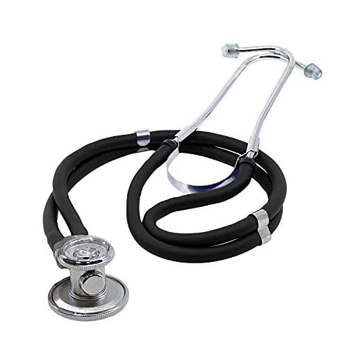 Dixie Ems Sprague-Rappaport Type Two Tube Stethoscope – Black