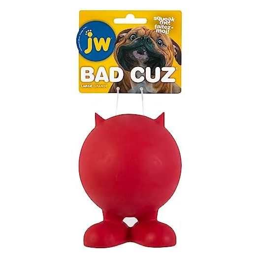 JW Pet Tough By Nature Bad Cuz,Dog, Assorted Colors, Large