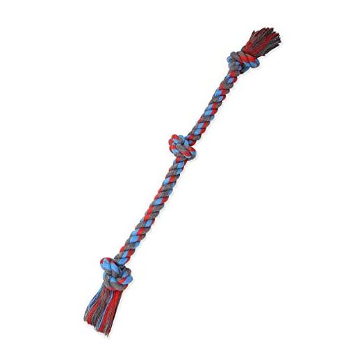 Mammoth Flossy Chews Color Rope Tug – Premium Cotton-Poly Tug Toy for Dogs – Interactive Dog Rope Toy – Tug Dog Chew Toy