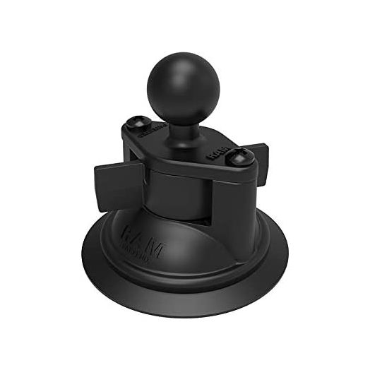 RAM Mounts Twist-Lock Suction Cup Base with Ball RAM-B-224-1U with B Size 1" Ball for Vehicle Windshields