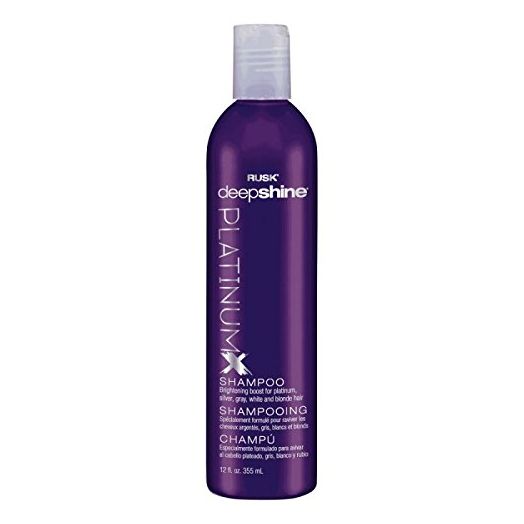 RUSK Rusk Deepshine Platinum Shampoo Oz Gentle Cleansing Brightening Boost For Silver Gray White