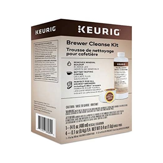 Keurig Brewer Cleanse Kit For Brewer Descaling and MaintenanceIncludes Descaling Solution & Rinse Pods, Compatible with Keurig Classic/1.0 & 2.0 K-Cup Pod Coffee Makers, 5 Count