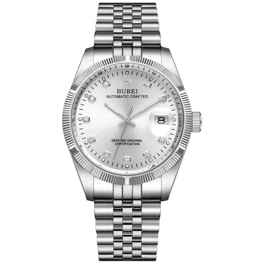 BUREI Men's Automatic Watches Luxury Stainless Steels Waterproof Watches for men Gifts for Men