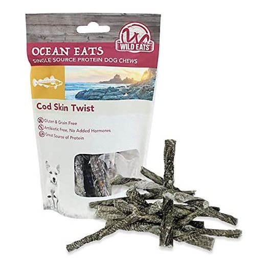 Wild Eats Cod Single Ingredient Dog Treats, Dog Chews & Dog Snacks (North Atlantic Cod - Great Alternative to Dog Bones, Dog Biscuits, Dog Chew Bones & Salmon Dog Treats)