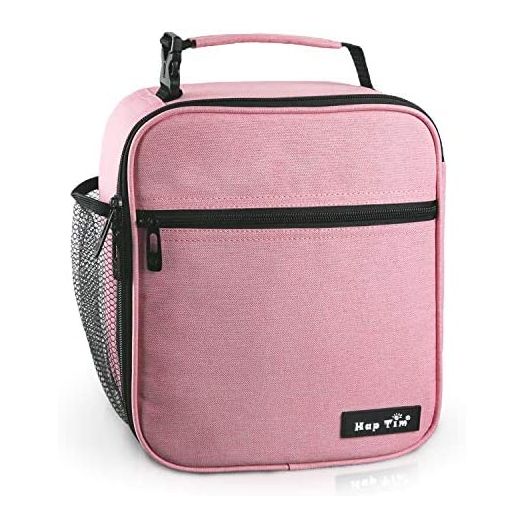 Hap Tim lunchbox for Girls, Insulated Lunch Bag for Women, Reusable Lunch Box for Girls, Spacious Lunchbag Adult Cooler Bag Pink (18654-PK)