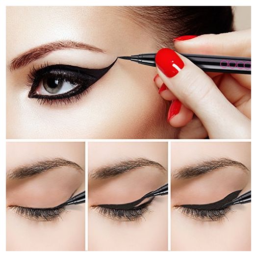 Docolor Waterproof Eyeliner Pen?Update?Super Slim Precise All Day Black Professional Makeup Liquid Eye Liner Pencil for Women