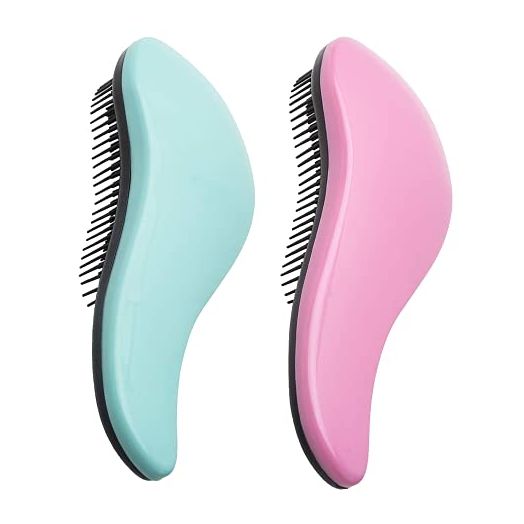 WYNK Detangler Brush, 2-Piece Value Set, Wet Detangling Hair Brush, Professional No Pain Detangler