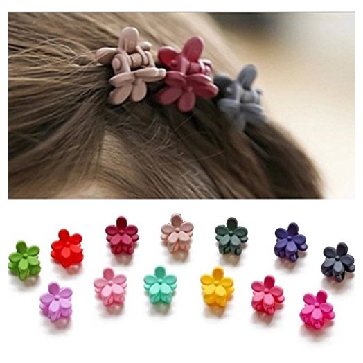 IFfree Bangs Mini Hair Claw Clip Hair Pin For Little Girls Random Assorted Colored, 30 Count (Pack of 1)