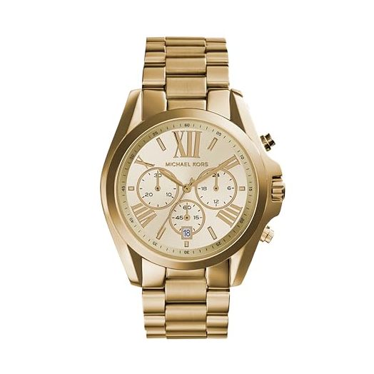 Michael Kors Bradshaw Women's Watch, Stainless Steel Chronograph Watch for Women with Steel or Leather Band