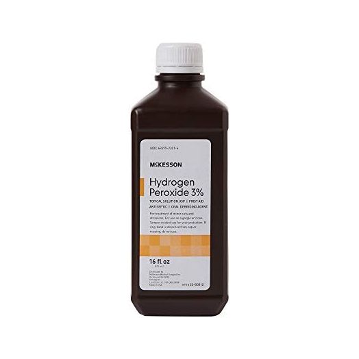 McKesson Antiseptic Hydrogen Peroxide 3% Strength 16oz Bottle (1 Bottle)