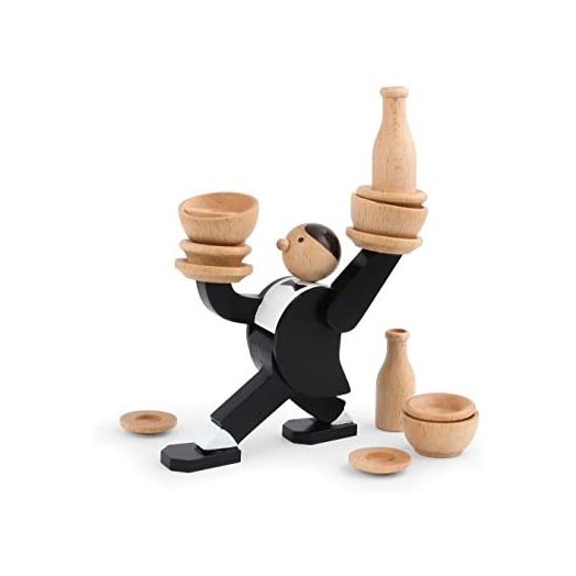 Kikkerland Don't Tip The Waiter Stacking Game