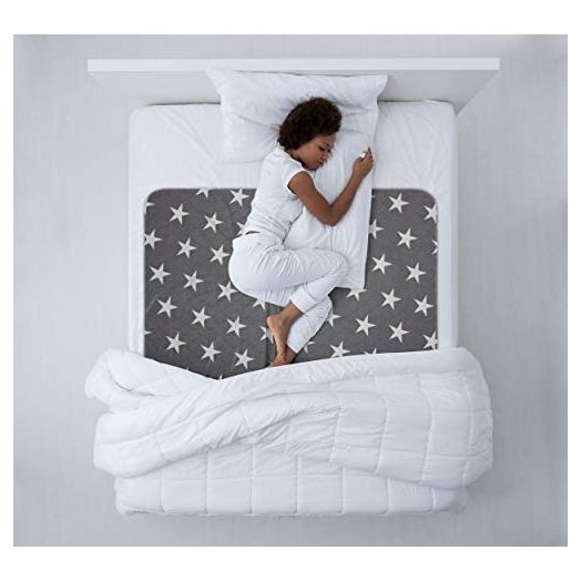 Bed Pad for Incontinence Reusable 52” x 34” - Large Washable Waterproof Mattress Protector for Seniors, Bedwetting Kids, Hospitals, Pets (1 Pack)