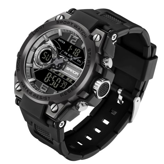 FORSINING Men's Military Watches Sports Waterproof Watch Analog Digital Sport Watch Electronic Tactical Army Watches for Men Date Multi Function LED Alarm Stopwatch