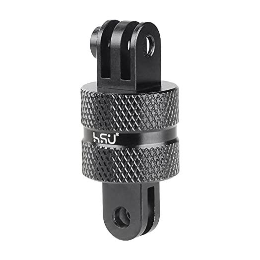 HSU Aluminum 360 Degree Rotation Camera Mount, Tripod Adapter Compatible with GoPro Hero, DJI, Sony, Xiaomi Yi AKASO Campark and Other Action Cameras