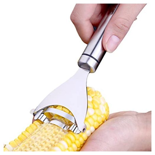 Corn Peeler, Magic Corn stripper for corn on the cob remover tool ,Stainless steel multifunctional Kitchen Grips Corn planer Cob Cutter kernels, with Hand Protector