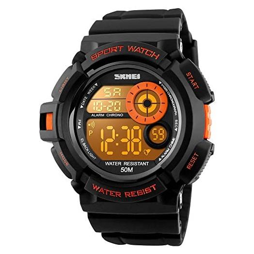 Men Sport Digital Watch 7 Colors LED Light Outdoor Military Watches Chronograph Alarm Clock Wristwatch