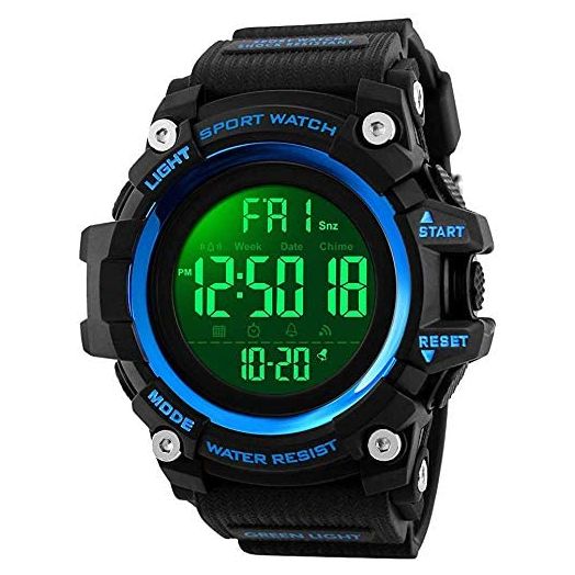 Mastop Brand Mens Digital Watches Big Dial Multifunction Chronograph Outdoor Waterproof Sport Wrist Watch