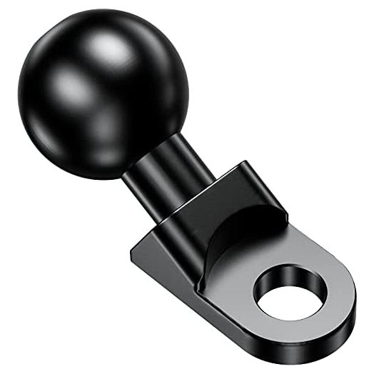 BRCOVAN Aluminum Alloy 1'' Ball Mount Base with 10mm Mounting Hole, Angled Bolt Head Adapter Ball Base Compatible with RAM Mounts B Size 1 Inch Ball Socket Arm & Bike Motorcycle Phone Mount Holder