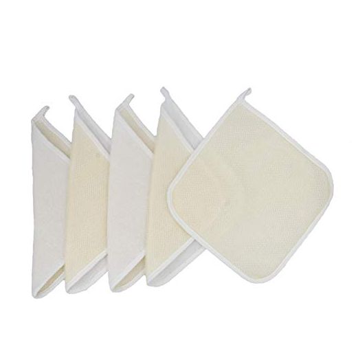 TTYBG Soft Weave Exfoliating Massage Face Body Wash Cloths (5 Pack)