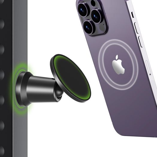 elitehood Dual Magnetic Phone Holder for Gym [20 Strongest Magnets], 360 Rotation Magnetic Gym Phone Mount, for Magsafe Gym Mount Magnet Compatible with iPhone 15 14 13 12 Pro Max Plus Mini
