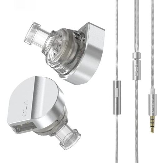 Keephifi Tanchjim Ola Wired Earphone, 10mm Dynamic Driver in Ear Monitor for Clear Sound, with 4N OFC Detachable Cable Music Headset, HiFi Bass Noise-Isolating Earbud for Music,Game,Sport (with mic)