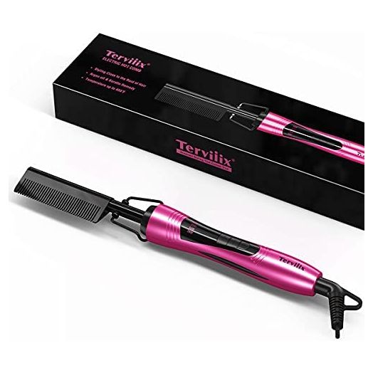 Terviiix Hot Comb Electric, Pressing Combs, Pink