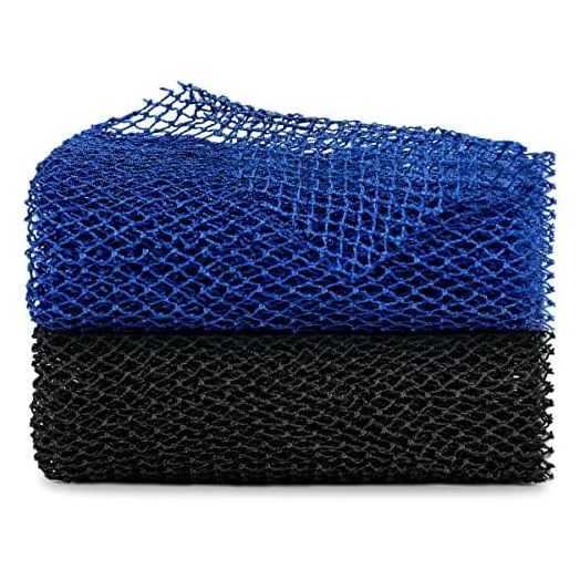 African Net Sponge, 2 Pieces African Exfoliating Net, African Wash Net for Daily Back Body Scrub Scrubber