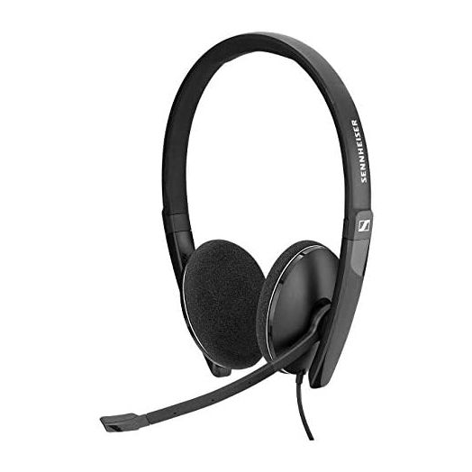 Sennheiser PC 8.2 CHAT, wired headset for casual gaming, e-learning and music, noise cancelling microphone, call control, foldable microphone, high comfort – USB-A connectivity