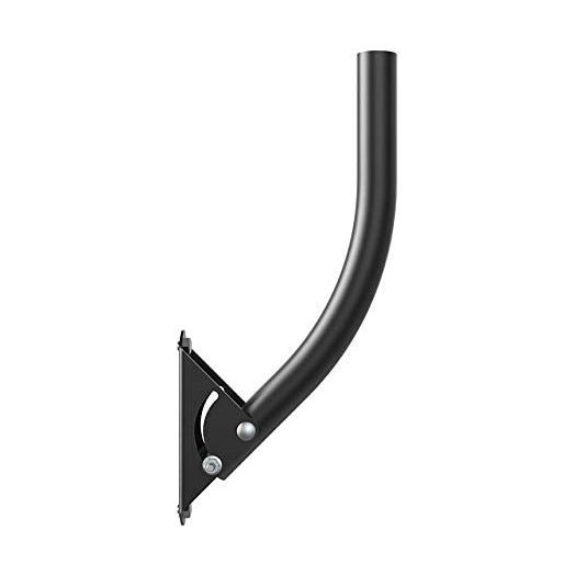 ANTOP Adjustable Outdoor/Attic TV Antenna Mount Pole, Stainless Painting 13 inch Arm Length, Reversible, Lightweight, Waterproof, Easy Installation