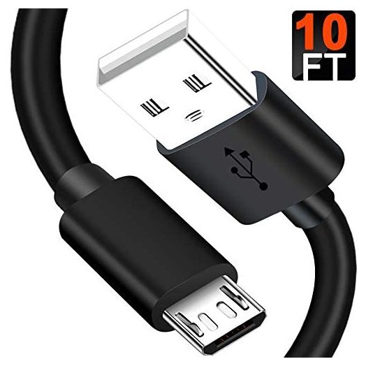 10FT Long PS4 Charger Cord for Xbox One Controller,PS4 Charging Cable,Micro USB Cable for Xbox One S/X Slim Elite Controller,Playstation 4 Games,Dualshock 4 Controller Data Sync Cord Wire