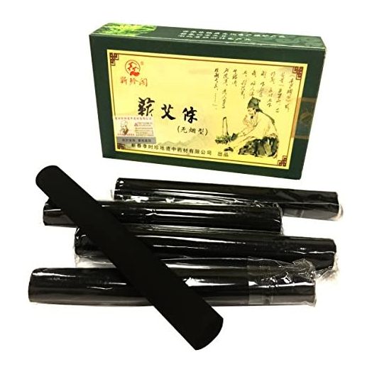 Erencook 10 Pcs Original Pure High Penetration Smokeless Moxibustion Sticks Moxa Stick Artemsia Argyi