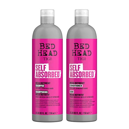 TIGI Bed Head Shampoo and Conditioner For Dry Hair Self Absorbed Nourishing Hair Care to Visibly Repair Hair