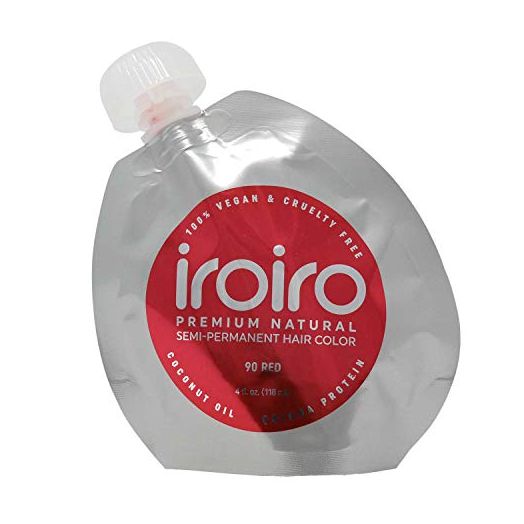 Iroiro Natural Semi-Permanent Hair Color 90 Red 4oz