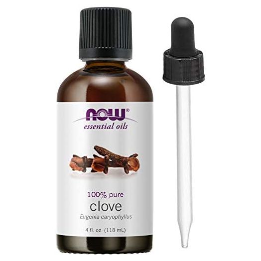 Now Foods Essential Oil, Clove, 4 Ounce (1 Glass Dropper Included)
