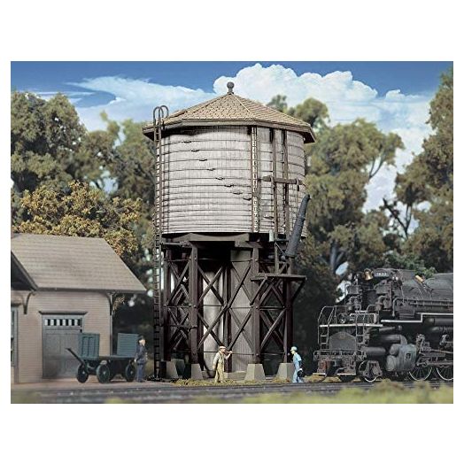 Walthers Cornerstone Series Kit HO Scale Wood Water Tank Gray