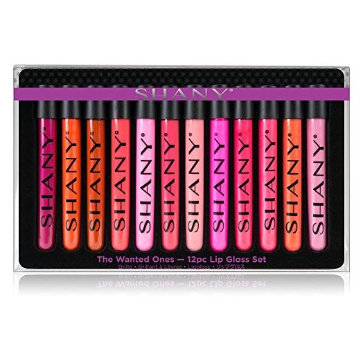 SHANY The Wanted Ones, 12 Piece Lip Gloss Set with Aloe Vera and Vitamin E