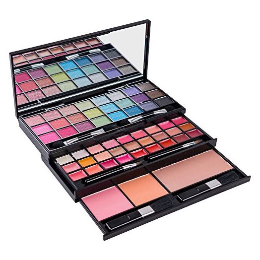 SHANY Classy & Sassy All-in-One Makeup Kit with Mirror, Applicators, 24 Eye Shadows, 18 Lip Glosses, 2 Blushes, and 1 Bronzer.