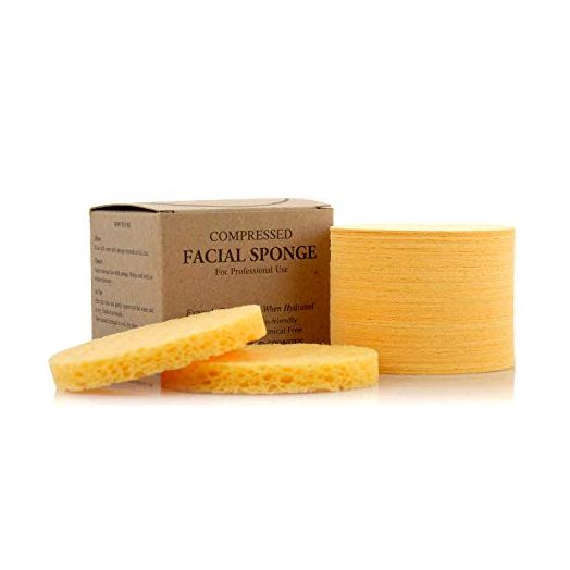 APPEARUS Facial Sponges, Compressed Natural Cellulose Face Sponge, Made in USA, Spa Sponges