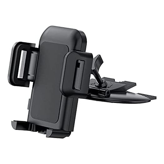 Cell Phone Holder for Car, CD Slot Car Phone Mount, One Button Release Easy Installation CD Player Car Phone Holder Mount Compatible with iPhone13 12 Mini 11 Pro XR XS MAX Galaxy S20 S20+ S10 S9 S8