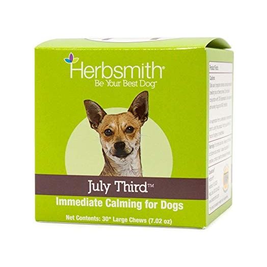 Herbsmith July Third - Canine Calming Chews - Calming Herbs for Dogs - Anxiety Supplements for Dogs
