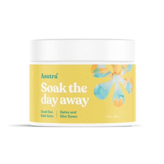 ASUTRA Dead Sea Bath Salts (Detox & Slim Down), 16 oz