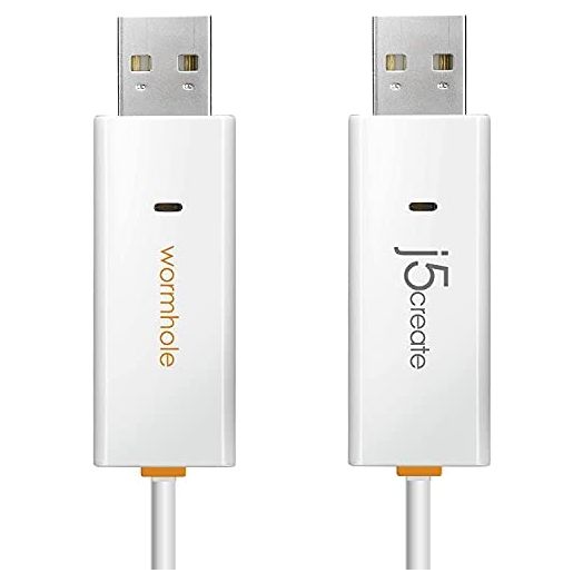 j5create JUC400 Data, Keyboard, and Mouse Sharing/Transfer USB Cable Transfer Data Between Mac and Windows [Wormhole Switch]