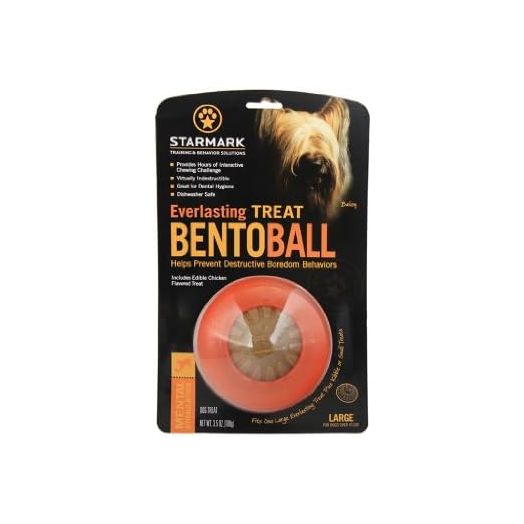 Starmark Everlasting Treat Bento Ball Tough Dog Chew Toy Large